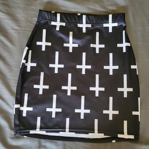 Blackmilk cross of St Peter mini skirt